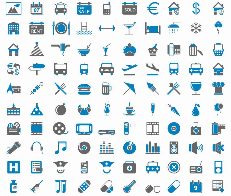 free vector 200 Free Web Icons